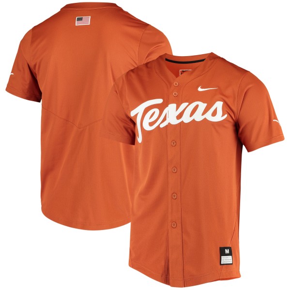 Men's Orange Texas Longhorns Custom Stitched Jersey